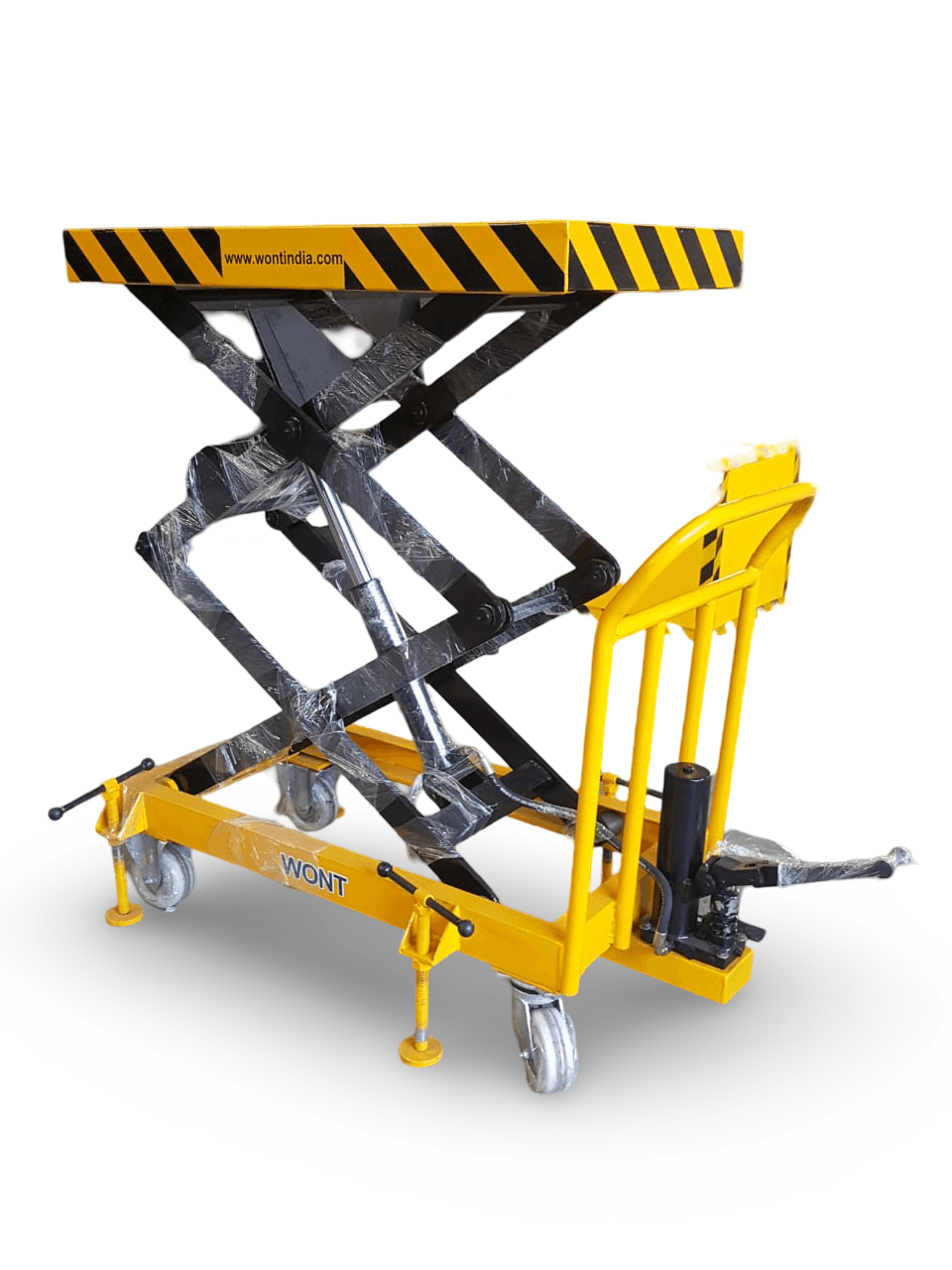 Portable Hydraulic Scissor Table - Wheel Mounted Manual Type — view 2 of 3